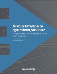 IR Website ESG Best Practices