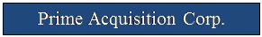 Prime Acquisition Corp.