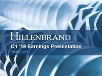 First Quarter 2018 Earnings Conference Call