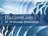 Third Quarter 2019 Earnings Conference Call