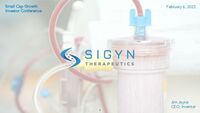 Sigyn Therapeutics - Small Cap Growth Investor Conference Slide Deck
