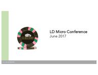 LD Micro Investor Conference Presentation