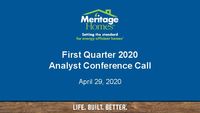 1st Quarter 2020 Conference Call - Slides
