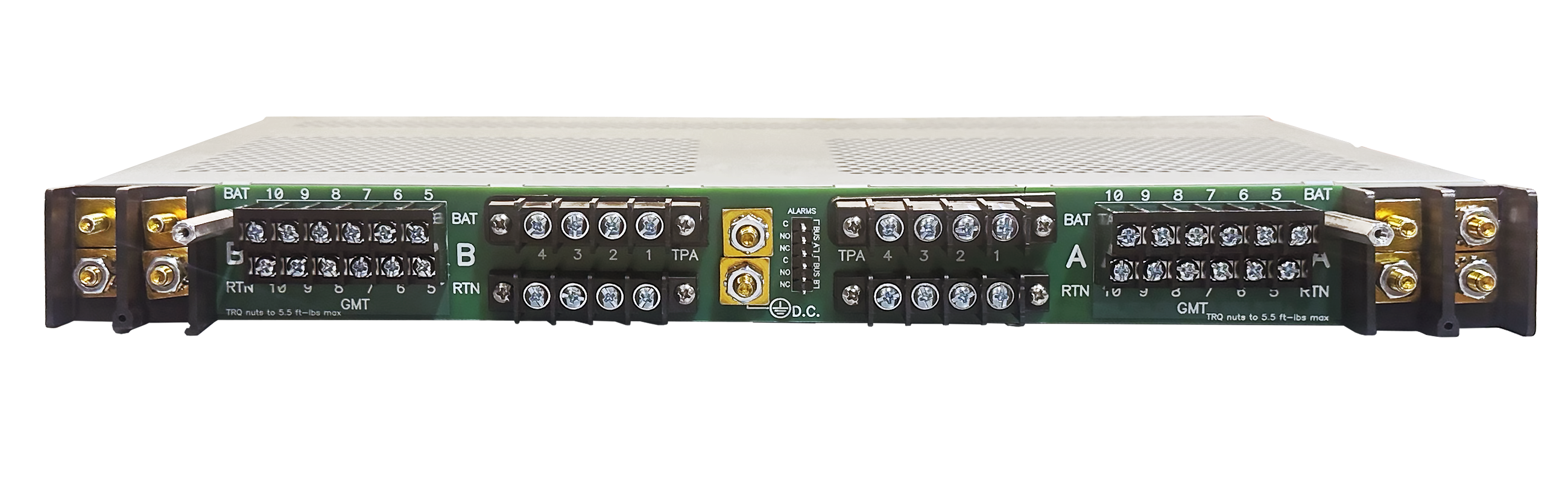 4x4 TPA, 6x6 GMT Fuse Panel w/ Vertical Inputs Rear View