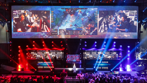 Photo of Intel CEO Brian Krzanich Playing a Charity League of Legends Match Against Texas Technology Billionaire Mark Cuban at the Intel Extreme Masters eSports Tournament Available on Business Wire's Website and AP PhotoExpress