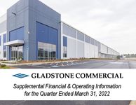 Gladstone Commercial Financial Supplement as of March 31, 2022