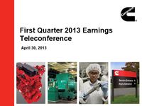 Q1 2013 Earnings Presentation