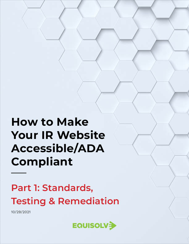 Thumbnail of IR Website ADA Compliance