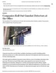 Companies Roll Out Gunshot Detectors at the Office