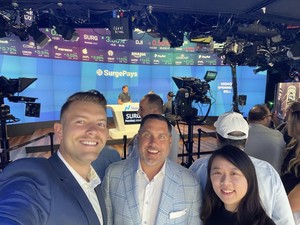 Lucosky Brookman rings NASDAQ Opening Bell With Its Long-Time Client SurgePays, Inc. 
