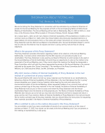 Information About Voting and the Annual Meeting