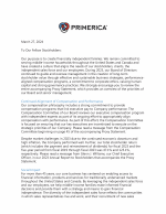 Letter to Stockholders