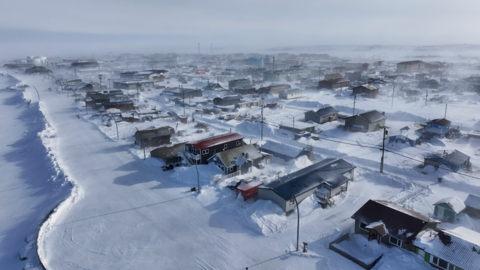 Kotzebue (pictured), one of the communities served by Quintillion’s fiber infrastructure, sits 26 miles above the Arctic Circle in Northwest Alaska.