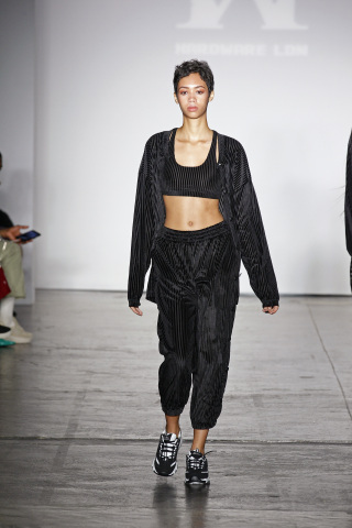 Skechers D'Lites on the Hardware LDN runway during New York Fashion Week. Image courtesy of Hardware LDN/Dan Lecca.