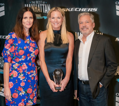 Skechers Foundation's Director of Development & Events Anne Kelly, Executive Director Robin Curren and Founder and Skechers President Michael Greenberg celebrate the 