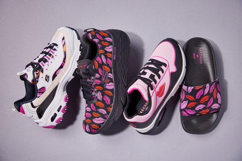 The Endless Kisses capsule from the Skechers x DVF collab features the timeless 