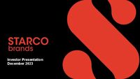  Starco Brands Business Update – December 2023