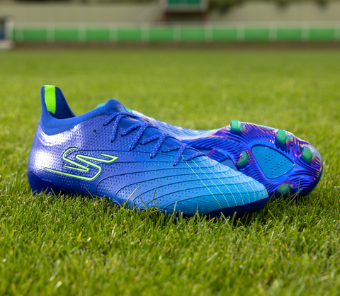 The first Skechers Football boot, the SKX_01 worn by global superstar striker Harry Kane, will be available in the UK and Europe in early September. (Photo: Business Wire)