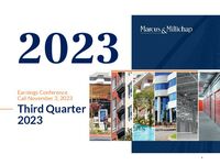Third Quarter 2023 Earnings Conference Call Presentation