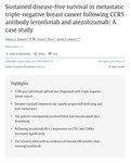 Sustained disease-free survival in metastatic triple-negative breast cancer following CCR5 antibody leronlimab and atezolizumab: A case study