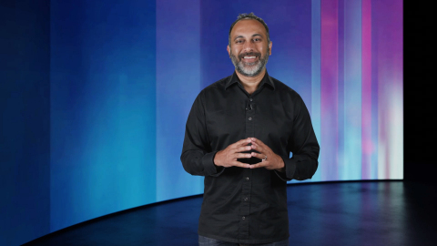 Navin Shenoy, Intel executive vice president and general manager of the Data Platforms Group, speaks during Intel's Edge of Wonderful event broadcast on June 21, 2021. Intel's virtual event before the opening of Mobile World Congress 2021 looks at the company's foundational role in unleashing the possibilities of 5G, building out the edge and enabling tomorrow’s artificial intelligence. (Credit: Intel Corporation)