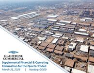 Gladstone Commercial Financial Supplement as of March 31, 2026