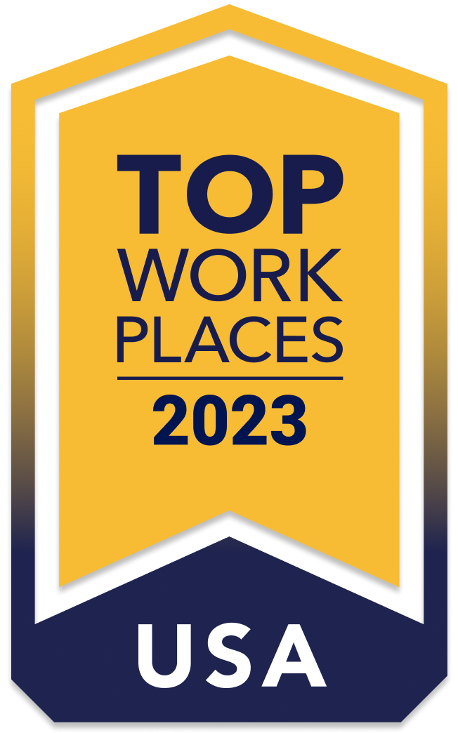 Logo for Top Work Places USA 2023