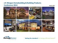 J.P. Morgan Homebuilding & Building Products Conference - Slides