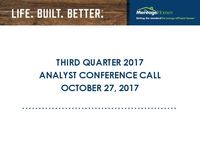 3rd Quarter 2017 Conference Call - Slides