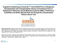 Iomab-B Phase 3 Oral Presentation at ASH 2018