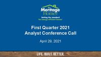 1st Quarter 2021 Conference Call - Slides