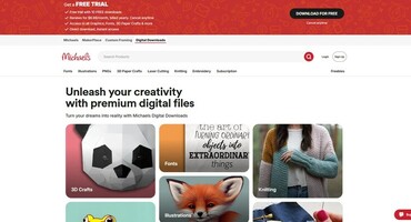 Thumbnail: Michaels Launches Digital Downloads Hub with Creative Fabrica