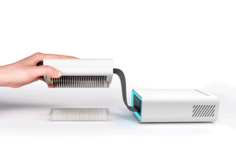 Hand operating Draper’s PREDICT96-ALI device.