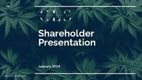CLS Holdings USA, Inc. Shareholder Presentation: January 2024