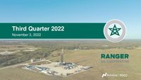 Third Quarter 2022 Earnings Conference Call