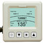 Digital compass display showing a magnetic heading of 135 degrees with position coordinates.