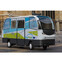 Autonomous CityMobil2 vehicle showcased in an urban setting for city demonstrations.