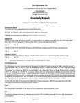 Quarterly Report for the period ending March 31, 2026