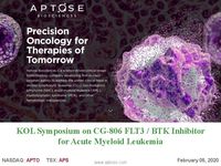 Key Opinion Leader Symposium: CG-806 for AML
