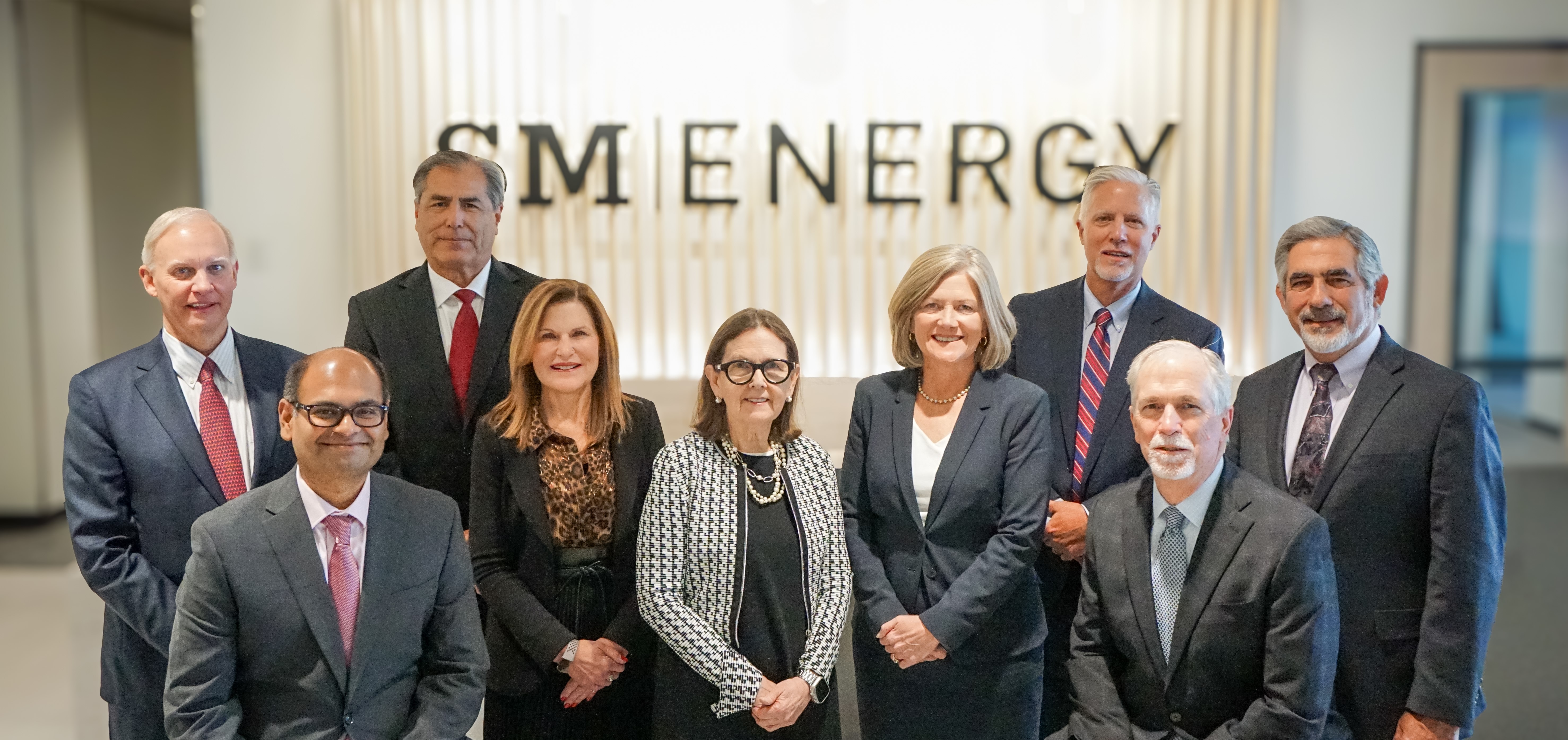 Group photo of some SM Energy leadership members.
