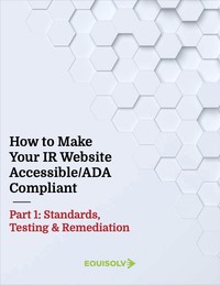 IR Website ADA Compliance