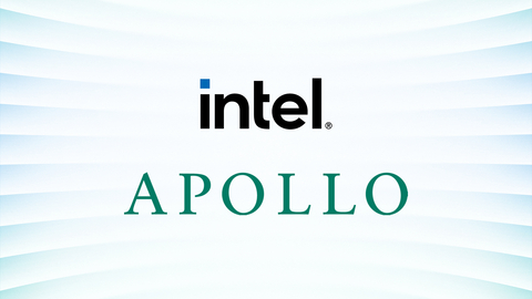 Intel and Apollo announce a definitive agreement under which Apollo-managed funds and affiliates will lead an investment of $11 billion to acquire from Intel a 49% equity interest in a joint venture entity related to Intel’s Fab 34 in Leixlip, Ireland. (Graphic: Business Wire)