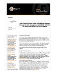 Roth Capital Partners acted as Sole Book-Running Manager for U.S. Energy Corp. (NASDAQ: USEG) in its recent $8.8 Million Follow-On Offering
