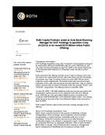 Roth Capital Partners acted as Sole Book-Running Manager for ACP Holdings Acquisition Corp. (ACGCU) in its recent $215 Million Initial Public Offering