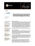 Roth Capital Partners acted as Sole Placement Agent for Lifezone Metals Limited (LZM) in its recent $25 Million Registered Direct Offering