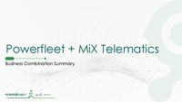 Powerfleet MiX Telematics Business Combination Summary