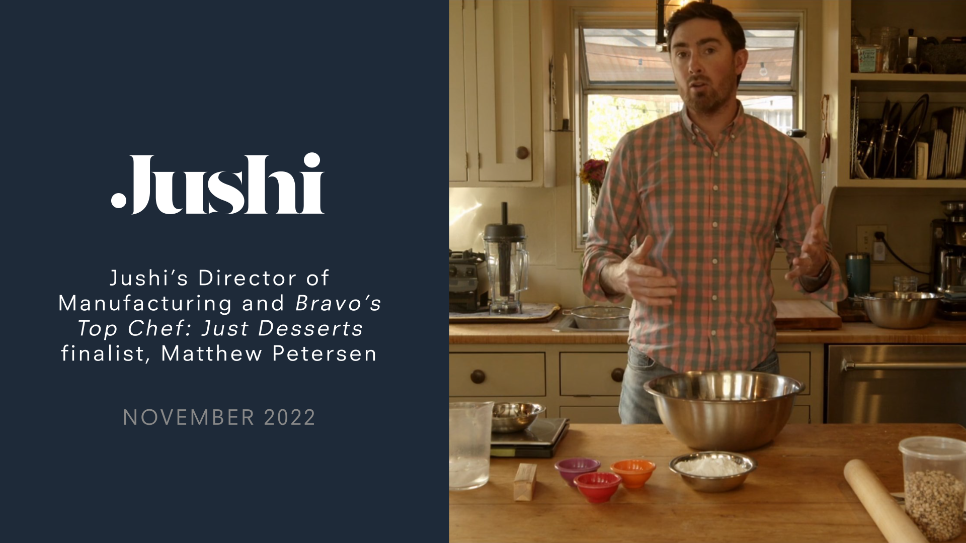 Introducing Jushi’s Director of Manufacturing and Bravo's Top Chef: Just Desserts finalist, Matthew Peterson