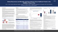 Stroke Recurrence And Mortality With Recombinant Tissue Kallikrein Protein In The Remedy1 Phase 2 Trial