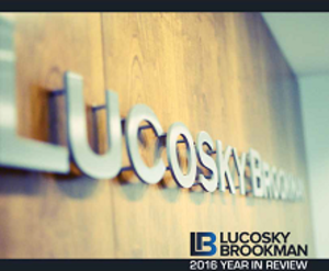 Lucosky Brookman Publishes 2016 Year In Review