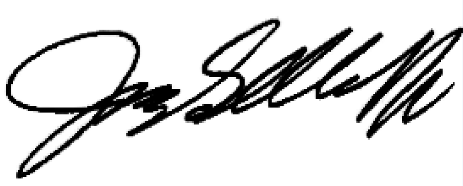 Jerry E. Gahlhoff, Jr. signature